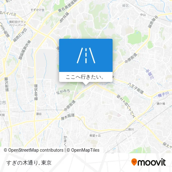 すぎの木通り地図