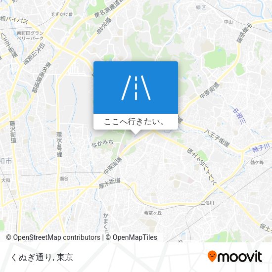 くぬぎ通り地図