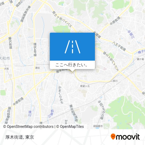 厚木街道地図