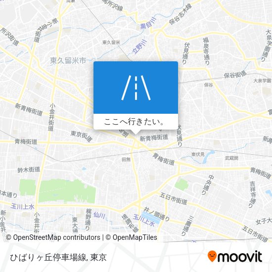 ひばりヶ丘停車場線地図