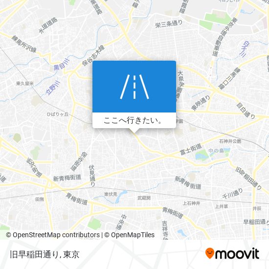 旧早稲田通り地図