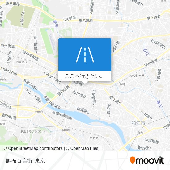 調布百店街地図