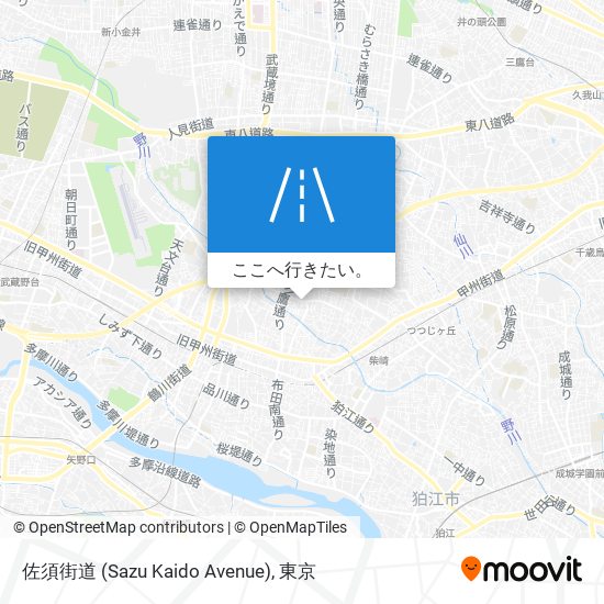 佐須街道 (Sazu Kaido Avenue)地図