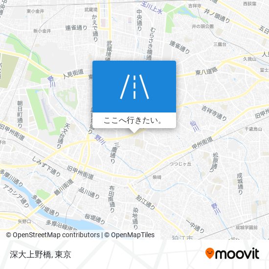 深大上野橋地図