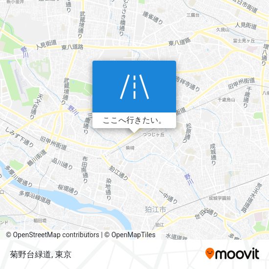 菊野台緑道地図