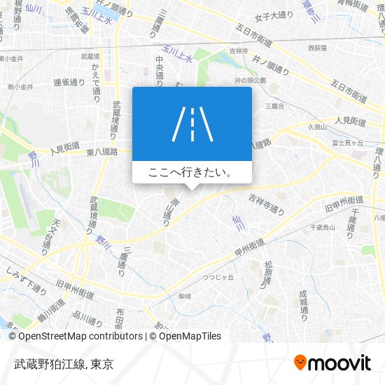 武蔵野狛江線地図