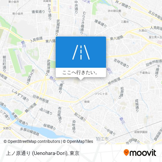 上ノ原通り (Uenohara-Dori)地図