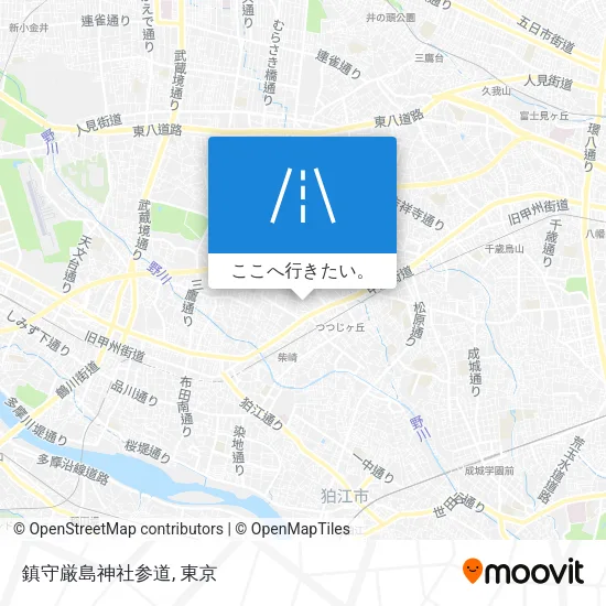 鎮守厳島神社参道地図