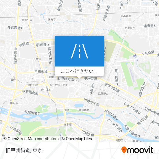旧甲州街道地図