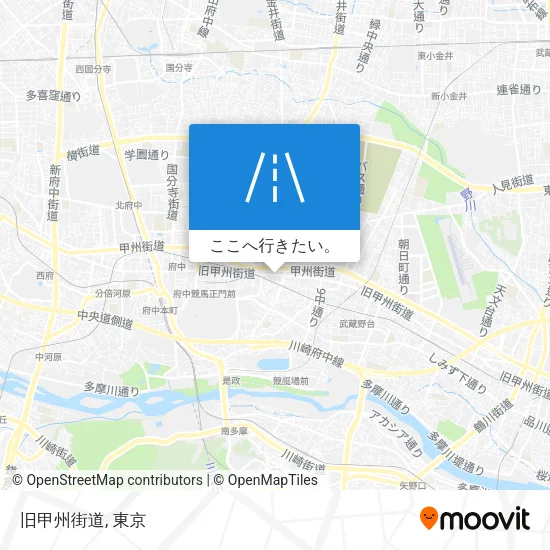 旧甲州街道地図