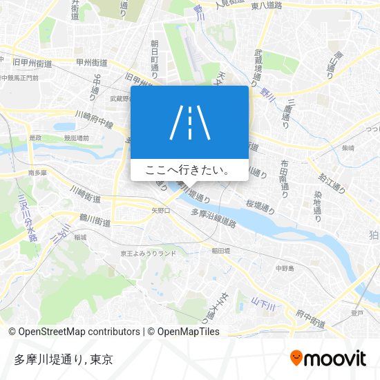 多摩川堤通り地図