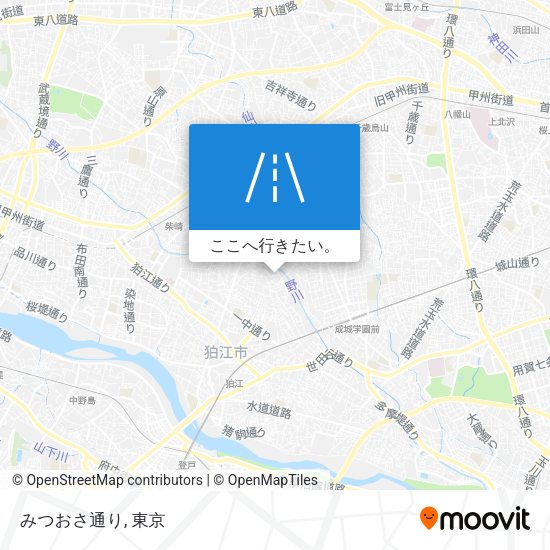 みつおさ通り地図