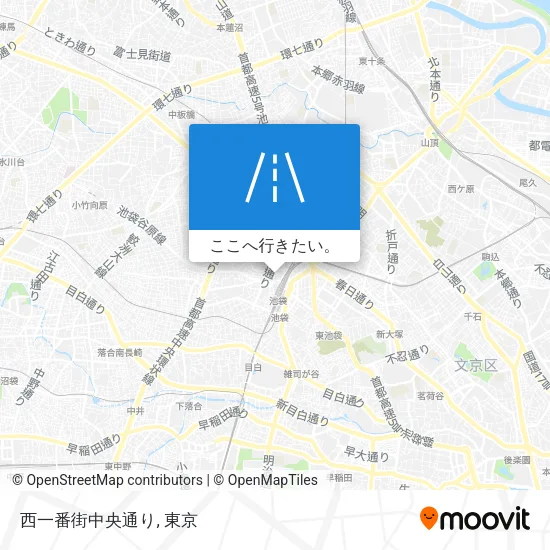 西一番街中央通り地図