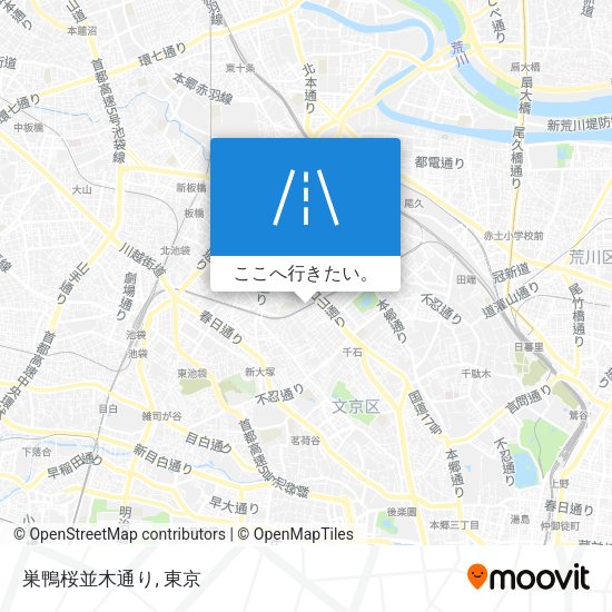巣鴨桜並木通り地図