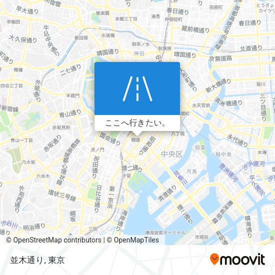 並木通り地図