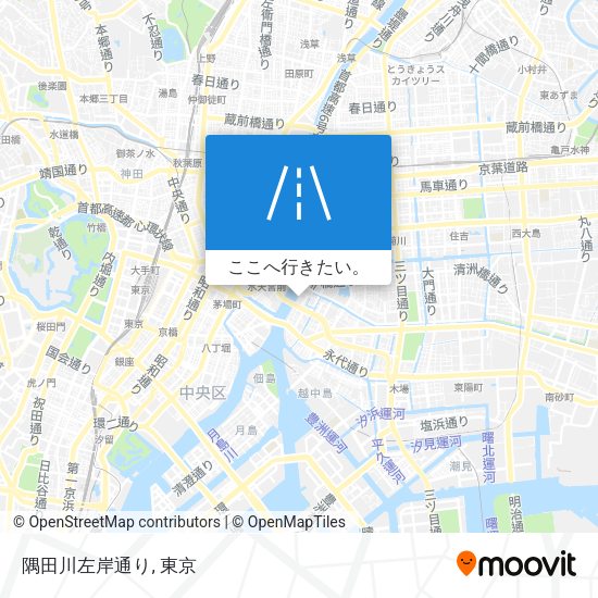 隅田川左岸通り地図