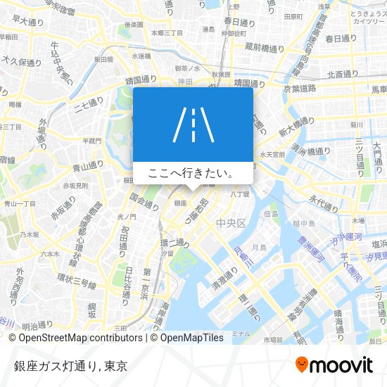 銀座ガス灯通り地図