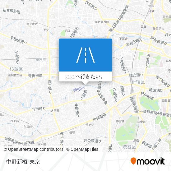 中野新橋地図