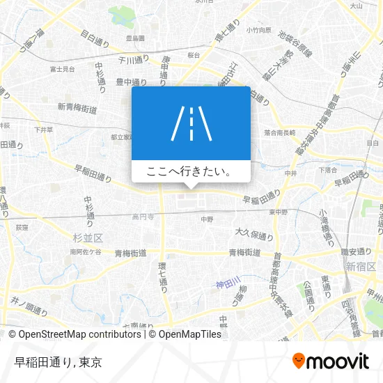 早稲田通り地図