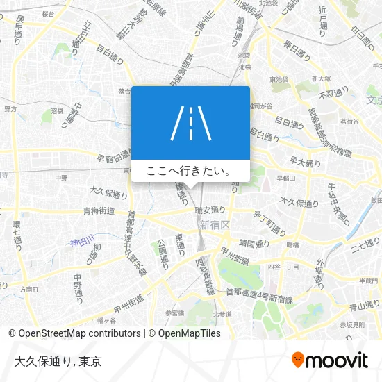 大久保通り地図