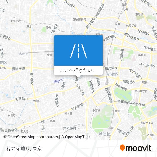 若の芽通り地図