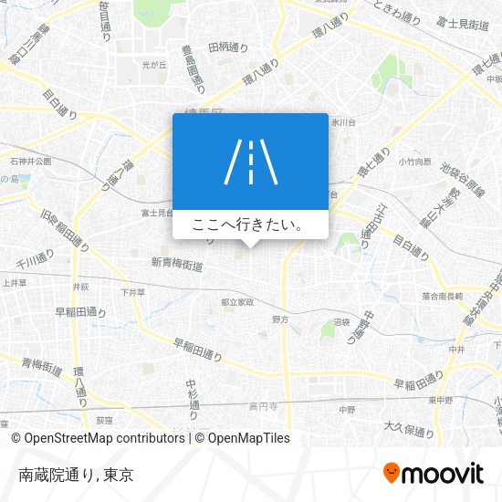 南蔵院通り地図