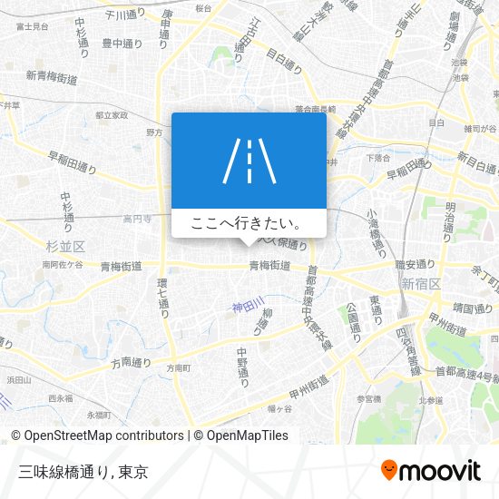 三味線橋通り地図