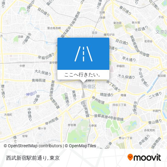 西武新宿駅前通り地図
