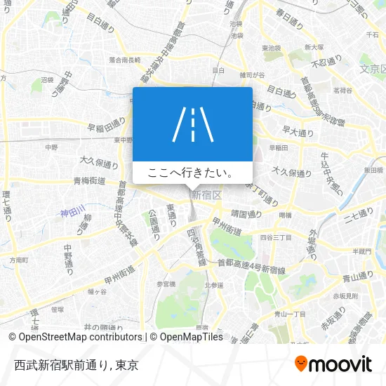 西武新宿駅前通り地図