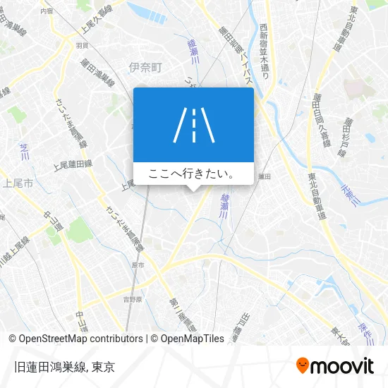 旧蓮田鴻巣線地図