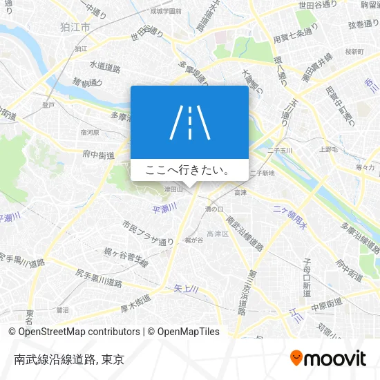 南武線沿線道路地図