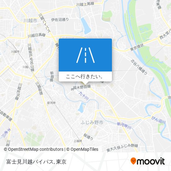 富士見川越バイパス地図