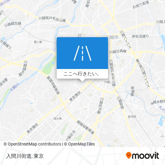 入間川街道地図