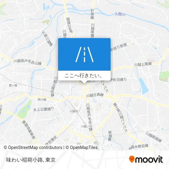 味わい稲荷小路地図