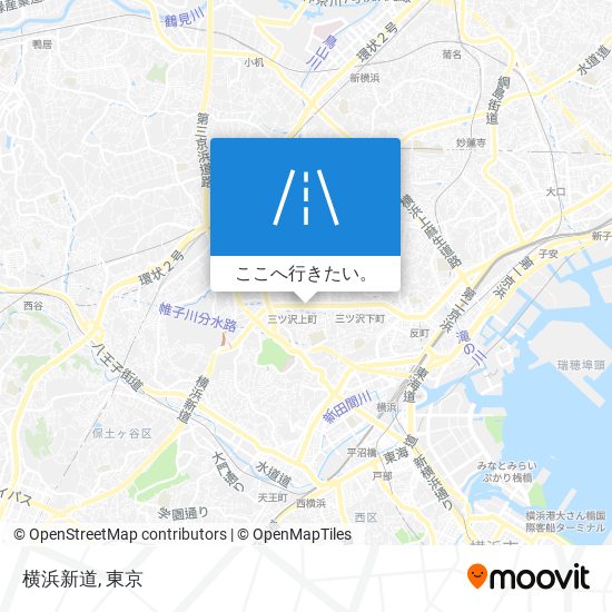 横浜新道地図
