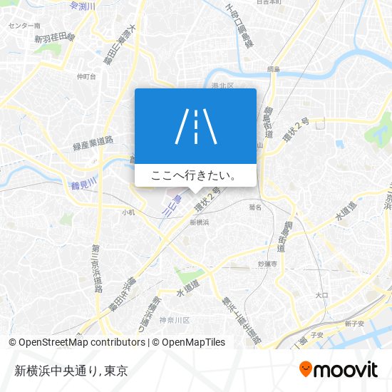 新横浜中央通り地図