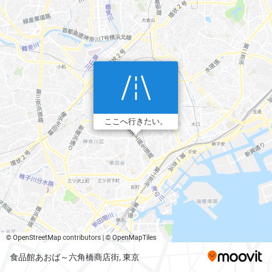 食品館あおば～六角橋商店街地図