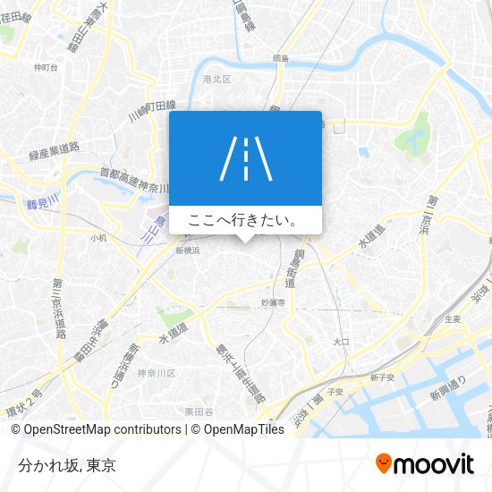 分かれ坂地図