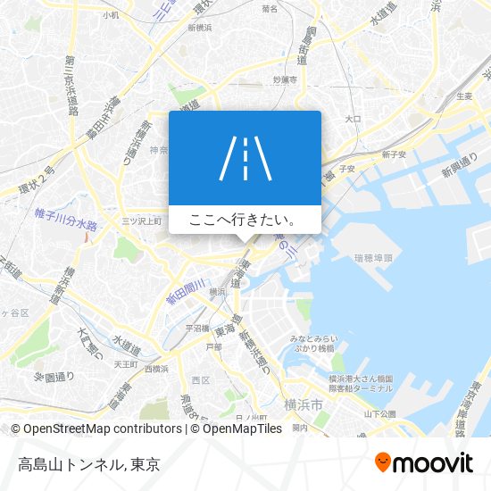 高島山トンネル地図