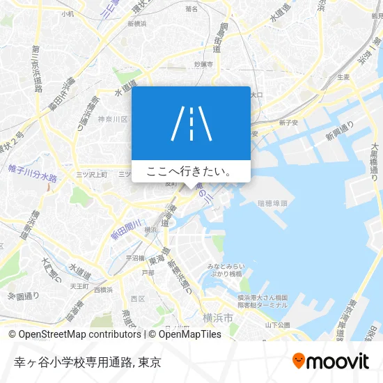 幸ヶ谷小学校専用通路地図
