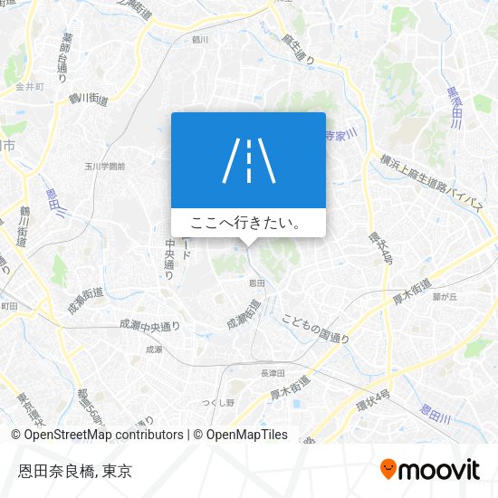 恩田奈良橋地図