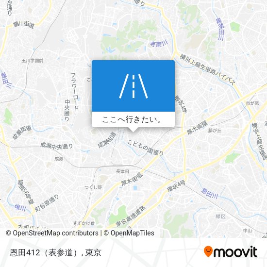 恩田412（表参道）地図