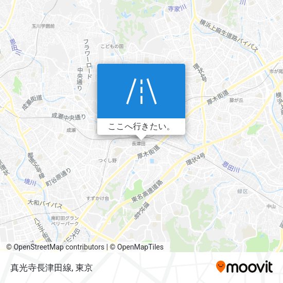 真光寺長津田線地図