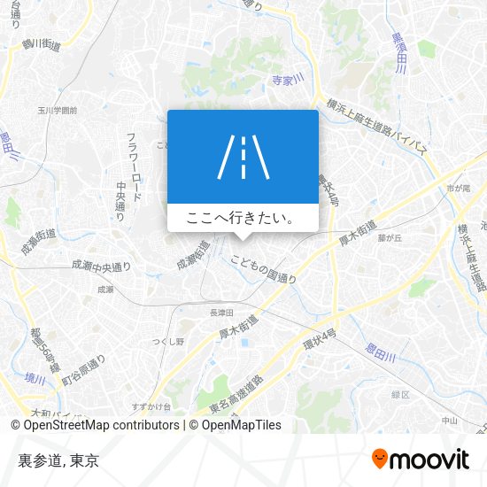 裏参道地図
