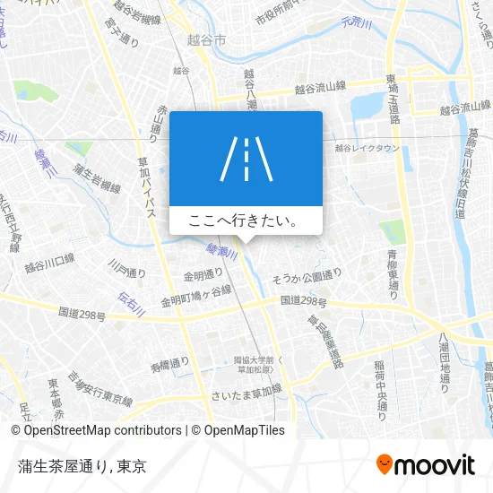蒲生茶屋通り地図