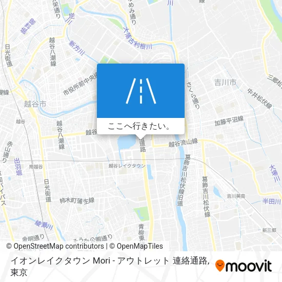 イオンレイクタウン Mori - アウトレット 連絡通路地図
