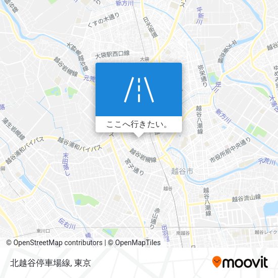 北越谷停車場線地図
