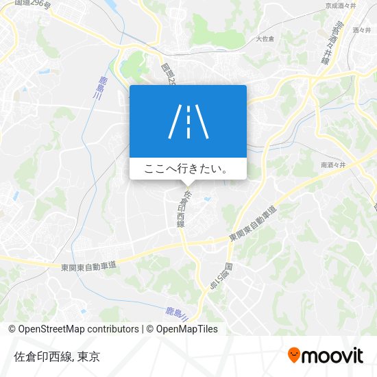 佐倉印西線地図