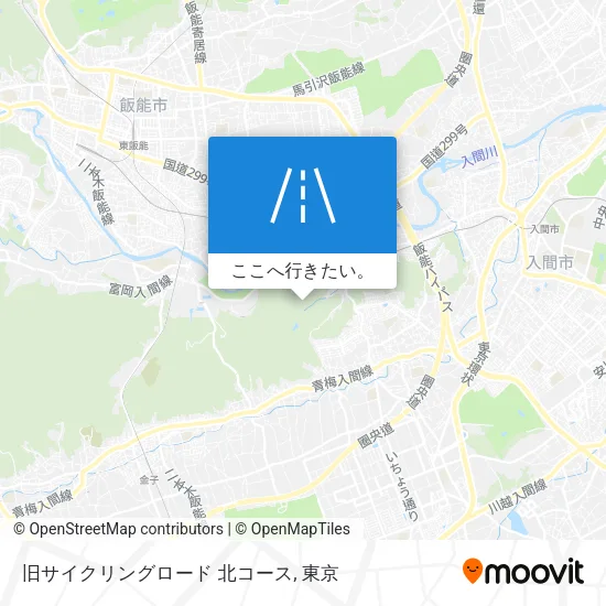 旧サイクリングロード 北コース地図
