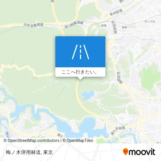 梅ノ木併用林道地図